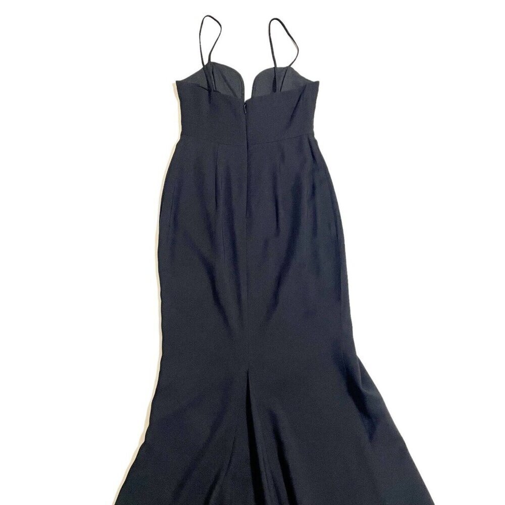 La Maison Talulah Black Mermaid Gown High Slit Evening Dress Sz S New - Picture 10 of 12